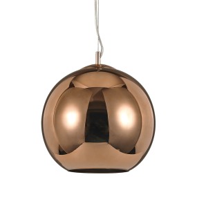 Ideal Lux en verre soufflé cuivre avec LED