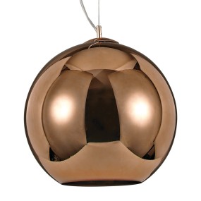 Ideal Lux en verre soufflé cuivre avec LED