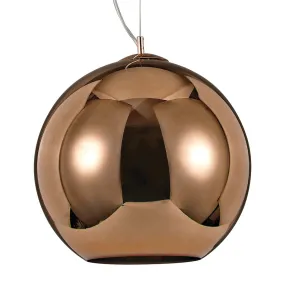 Ideal Lux en verre soufflé cuivre avec LED