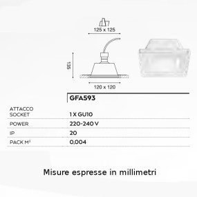 Faretto incasso GE-GFA593 Gea Led