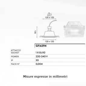 Faretto incasso GE-GFA594 Gea Led