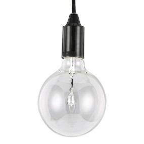Suspension ID-EDISON SP1 E27 LED lustre intérieur moderne en métal blanc noir