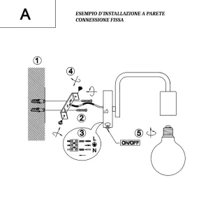 Trio Lighting Wandleuchte DIALLO 208070132 E27 LED