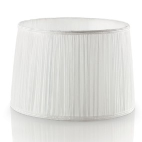 Ideal Lux abat-jour en verre cristal et chapeau rectangulaire en tissu