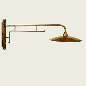 BA-CRISDI Wandleuchte 35cm rustikale Messing Wandleuchte Outdoor E27 IP43
