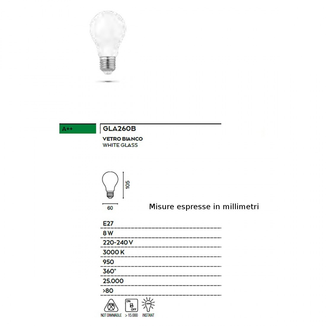 GE-GLA260B Gea Led ampoule