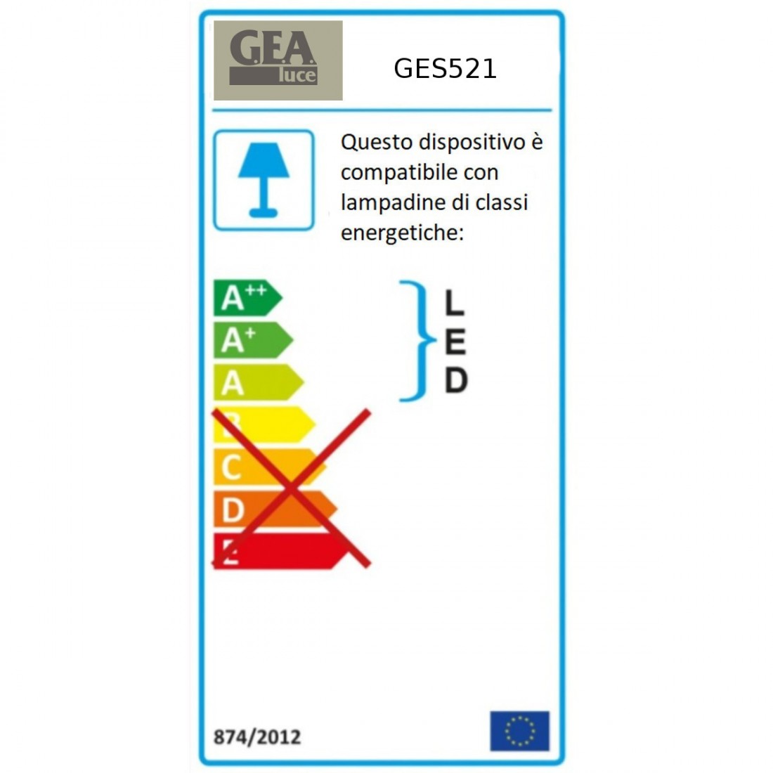 Lampioncino GE-GES521 Gea Led