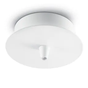 Base tonda Ideal Lux 122823 in metallo per soffitto