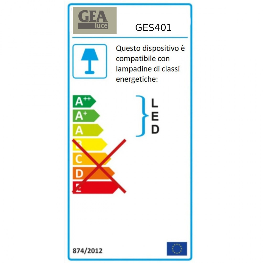 Lampioncino GE-GES402 GES401 Gea Led