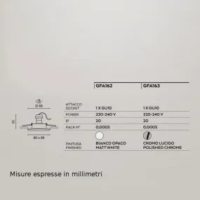 Moderner LED-Einbaustrahler Gfa162 Gfa163 Gea Led für Innenräume