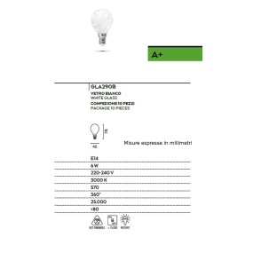 Confezione 10 Lampadine GE-GLA290B Gea Led