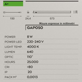 GE-GAP050 Gea Led plafonnier