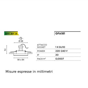 GE-GFA181 Gea Led spot encastré