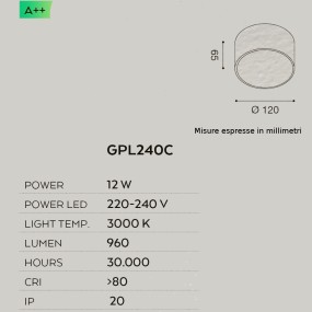 Plafoniera GE-GPL240C Gea Led