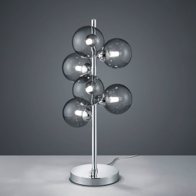 Abat-jour Trio Lighting ALICIA G9 LED 52H vetro fumè lampada tavolo moderna multiluce sfere interno