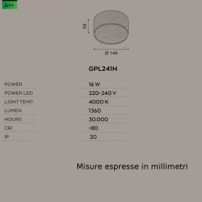 Plafoniera GE-GPL241N Gea Led