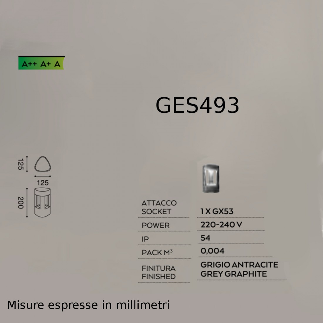Lampioncino alluminio Gea Led JANET GES493