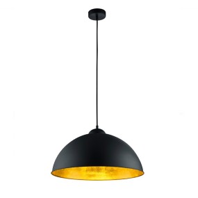 Romino Trio Lighting lustre led moderne, classique et rustique noir et or