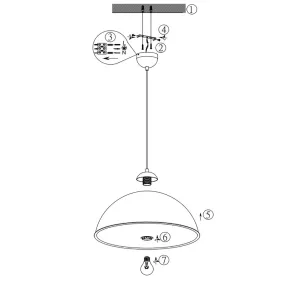 Lampadario classico Trio Lighting ROMINO II 308000132 E27 LED