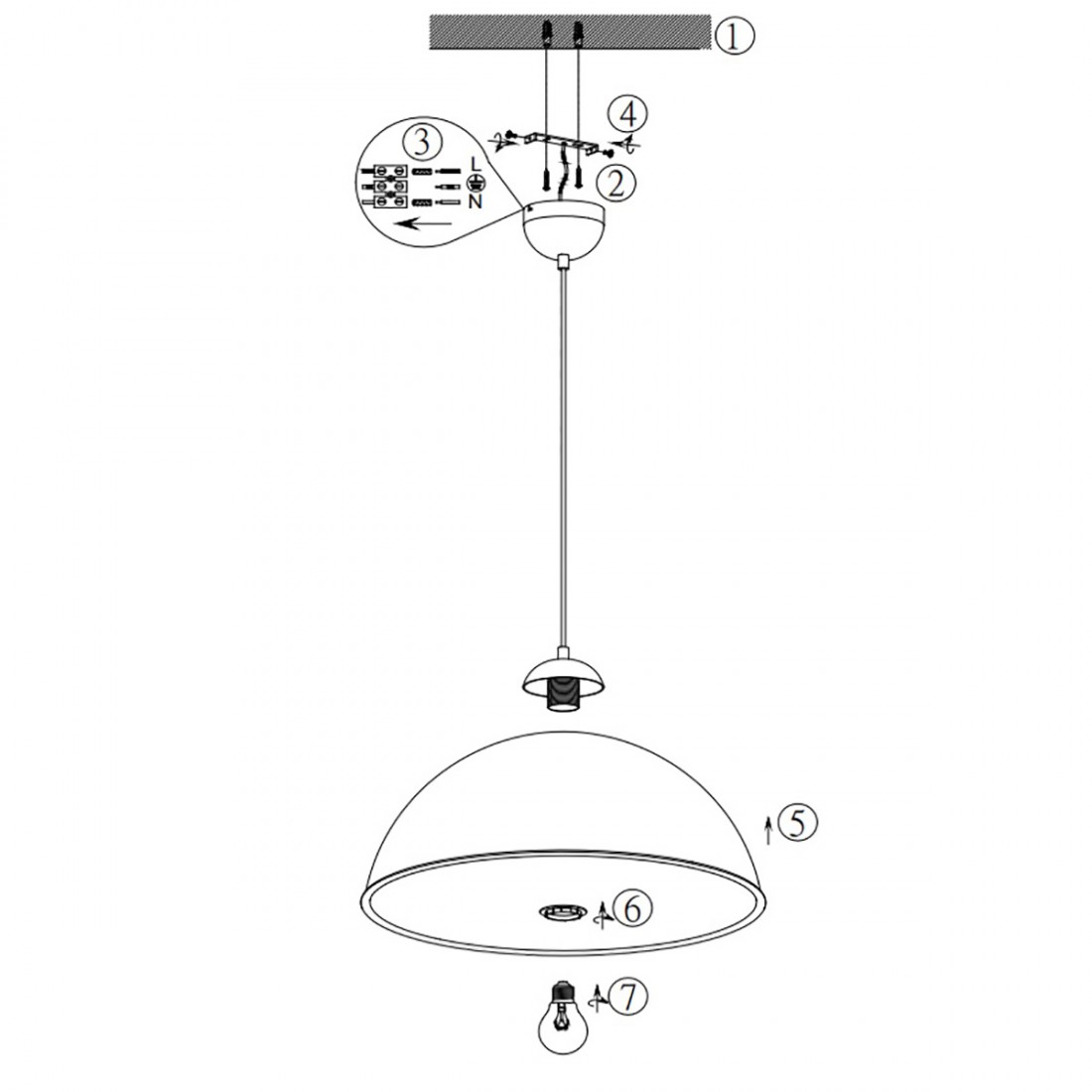 Lampadario classico Trio Lighting ROMINO II 308000132 E27 LED