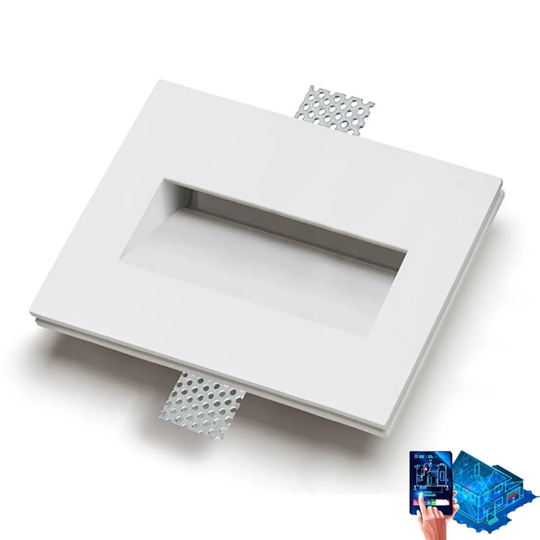 Faretto incasso gesso Belfiore 9010 RAGO 4155B LED