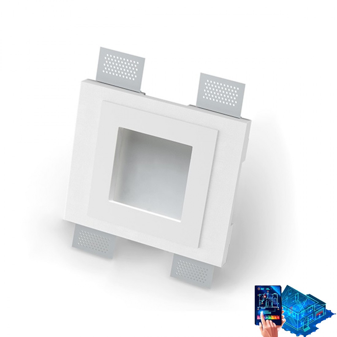Belfiore 9010 ORIONE SMALL 4105.3024 Foco LED empotrable de yeso