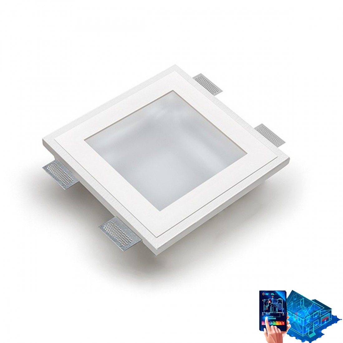 Faretto incasso gesso Belfiore 9010 ORIONE BIG 4046.3025 LED