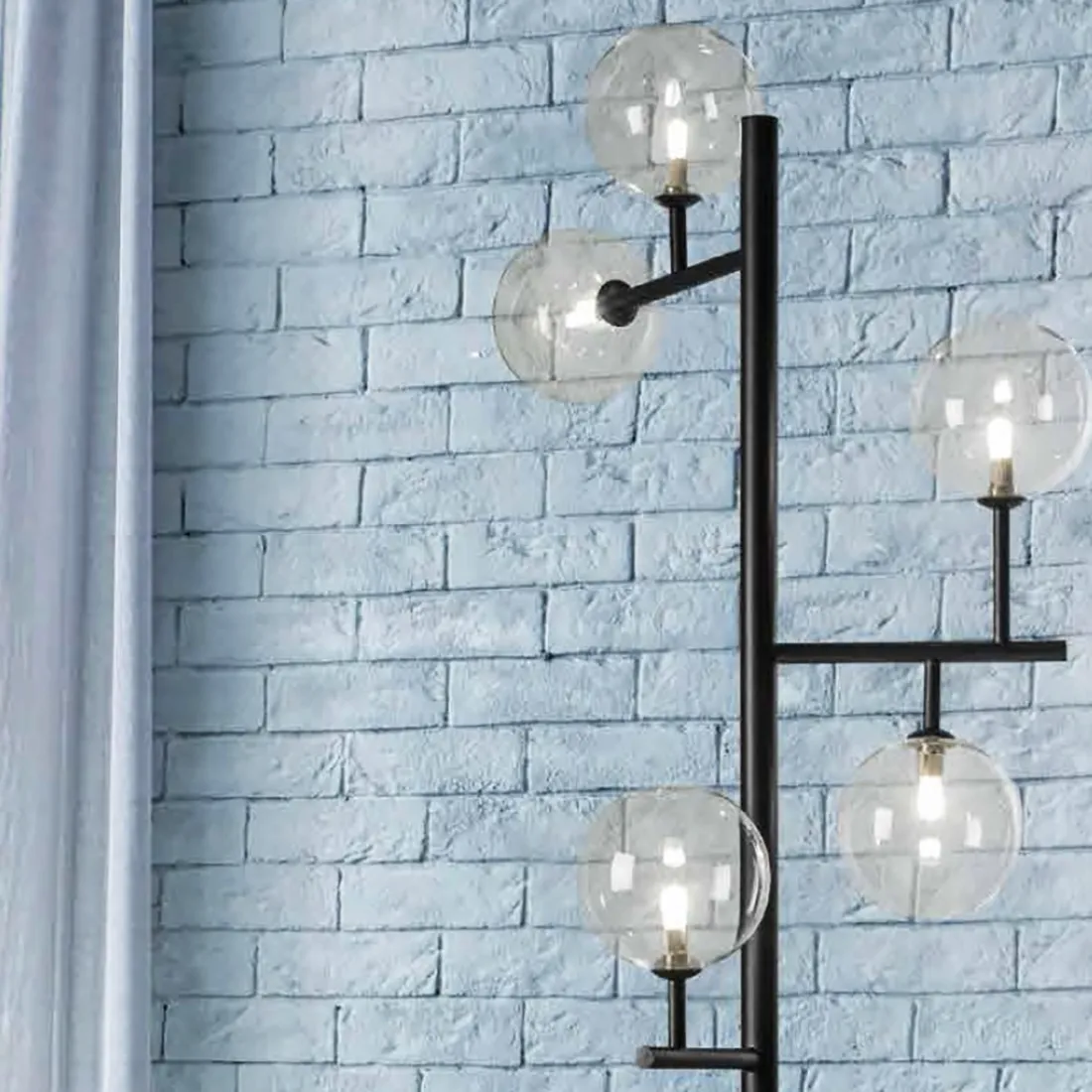 Piantana moderna Illuminando BOLLE TE 5 NR TR