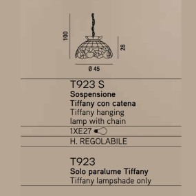 Suspension T923 S éclairage Perenz