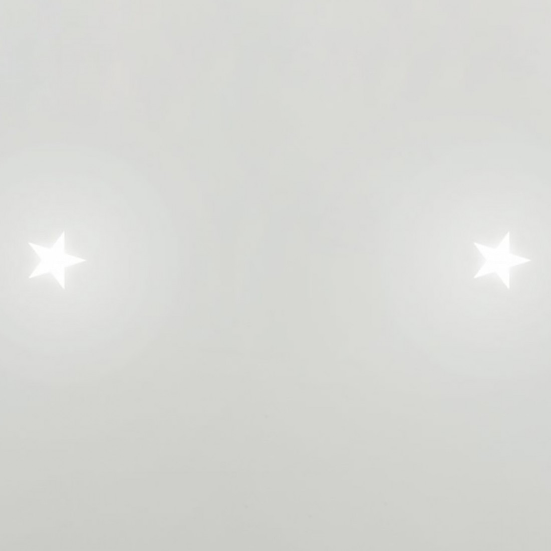 Spot encastrable carré avec étoile 4251A en plâtre blanc led