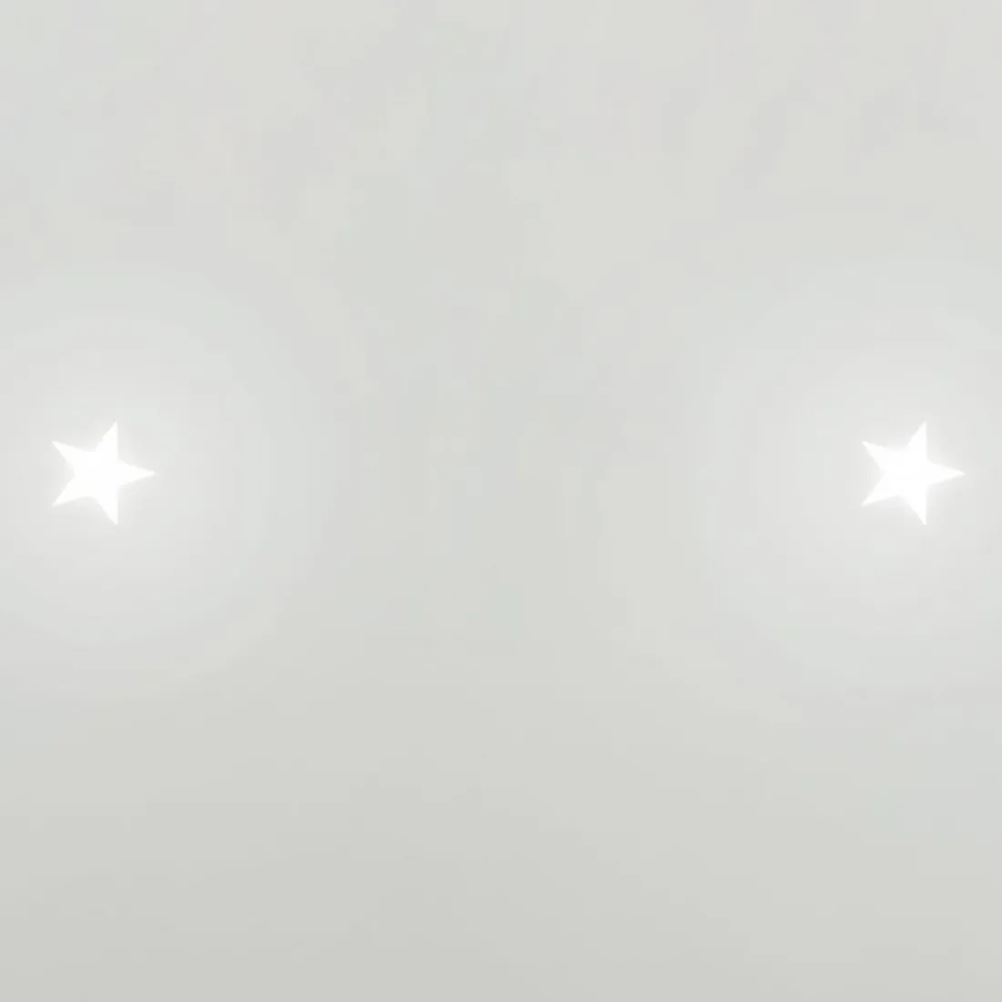 Spot encastrable carré avec étoile 4251A en plâtre blanc led