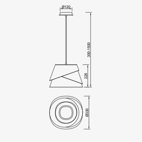 Sospensione Mantra ALBORAN 5862 E27 classica, moderna