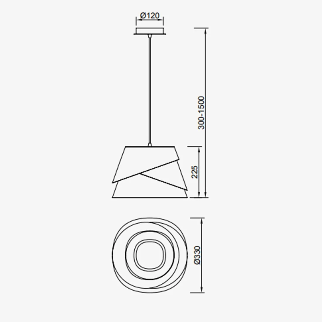 Sospensione Mantra ALBORAN 5862 E27 classica, moderna