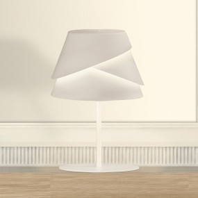 Lampe de table moderne abat-jour Mantra ALBORAN 5863 E27 LED aluminium à émission unique interne