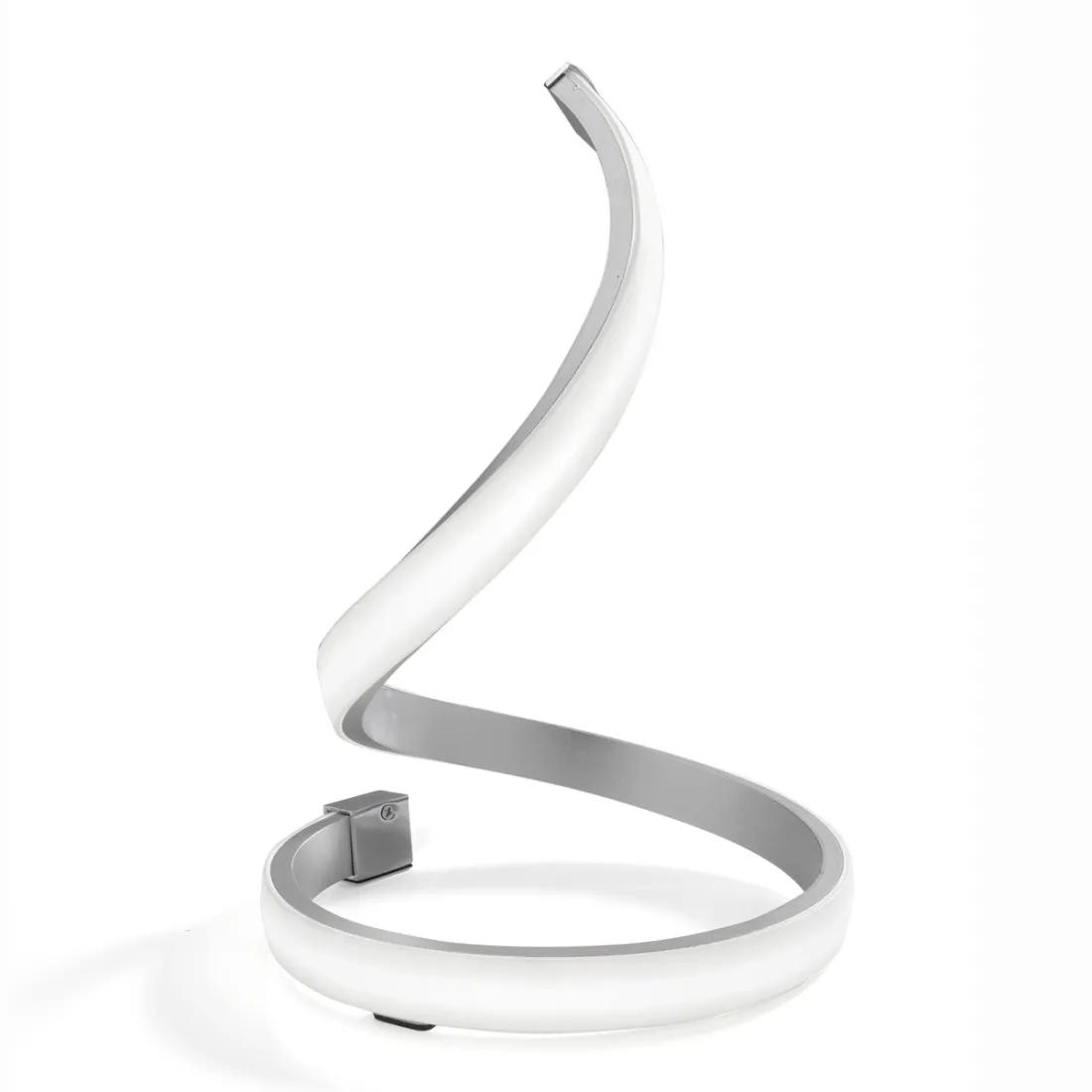 Moderne Lampe Mantra NUR 4986 15W LED 1200Lm 3000 ° K 28H Silberchrom Indoor Aluminium Tischlampe