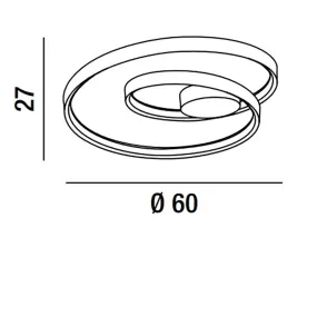 Plafoniera moderna Perenz...