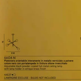 Plafoniera VECTOR 6604 N Perenz illuminazione