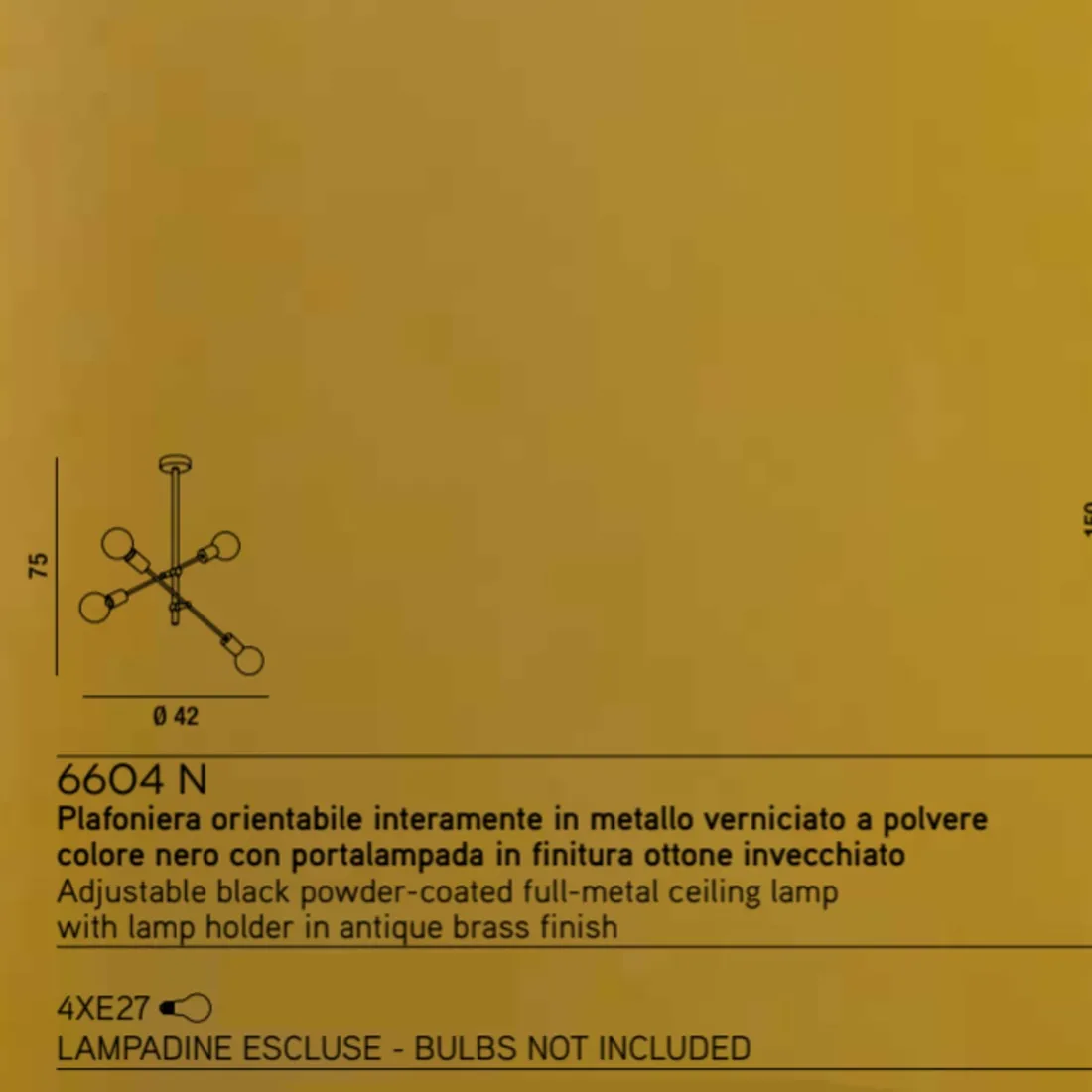 Plafoniera VECTOR 6604 N Perenz illuminazione