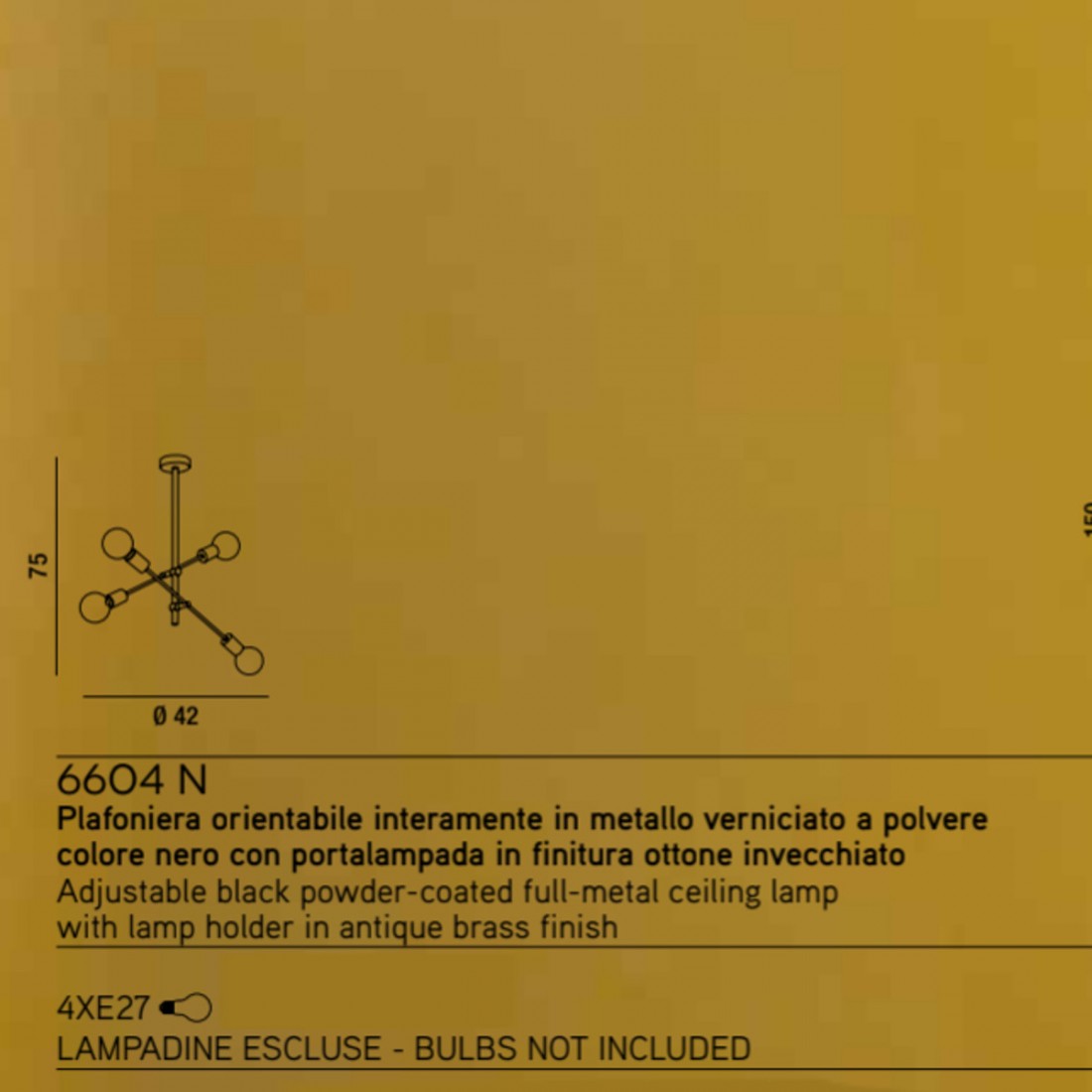 Plafoniera VECTOR 6604 N Perenz illuminazione