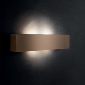 Applique moderno Illuminando LEI G E27 LED lampada parete metallo biemissione rettangolare interni 50CM
