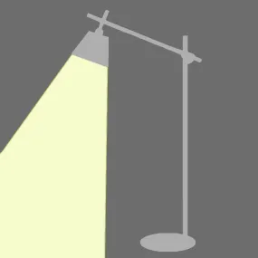 Lampadaire moderne Illuminando TESSA TETESSE27 LED orientable