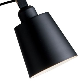 Abat-jour Illuminando TESSA LU E27 LED madera metal brazo orientable lámpara de mesa interior clásico moderno