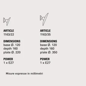 Plafoniera Settimello 1163 Toscot