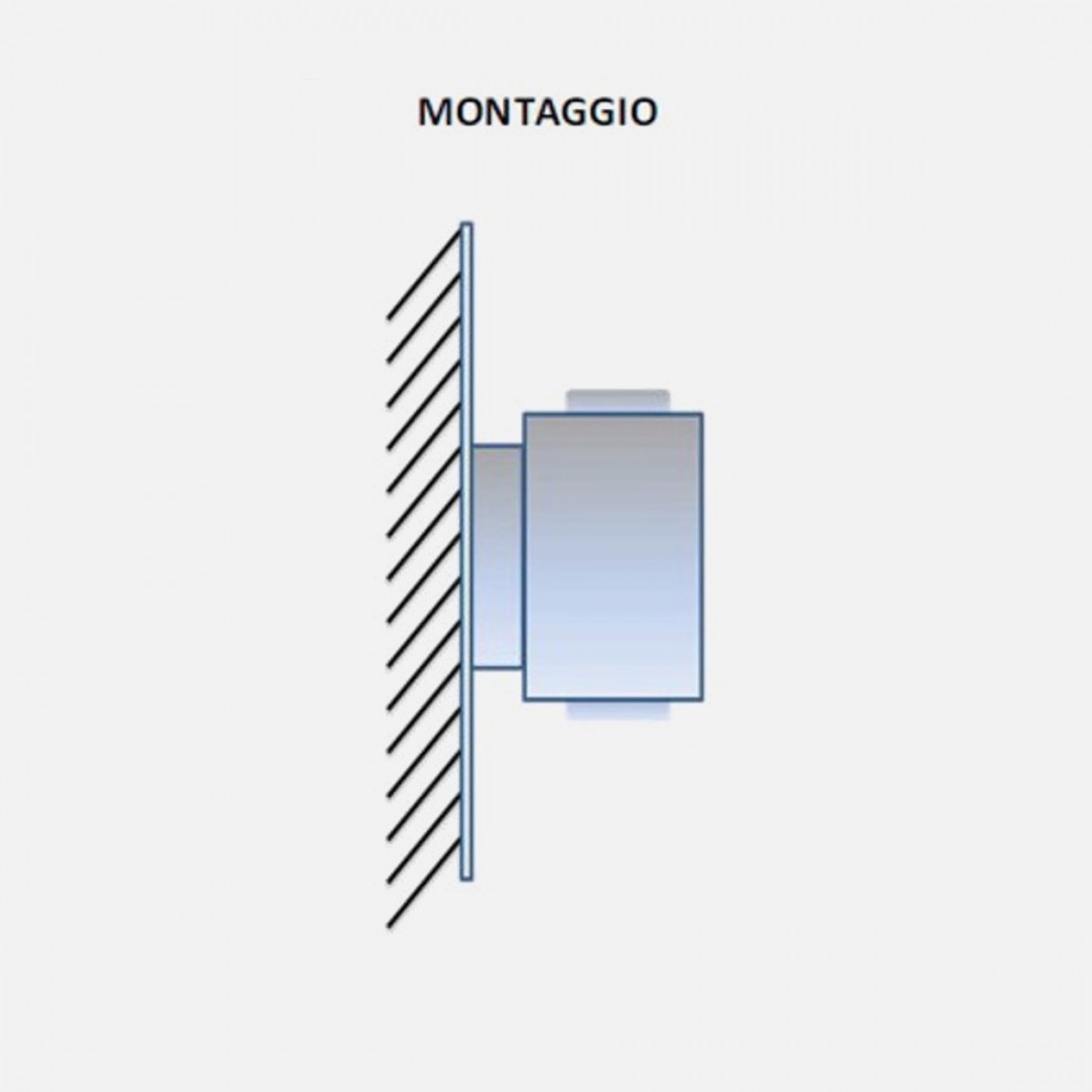 Lampada da parete monoemissione a led SMITH P121C Toscot esterni