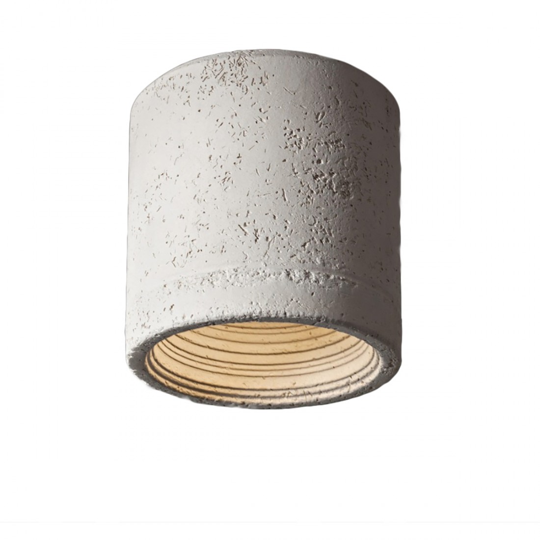 Plafoniera rustica cilindro CARSO 982  Toscot terracotta, pietra, led