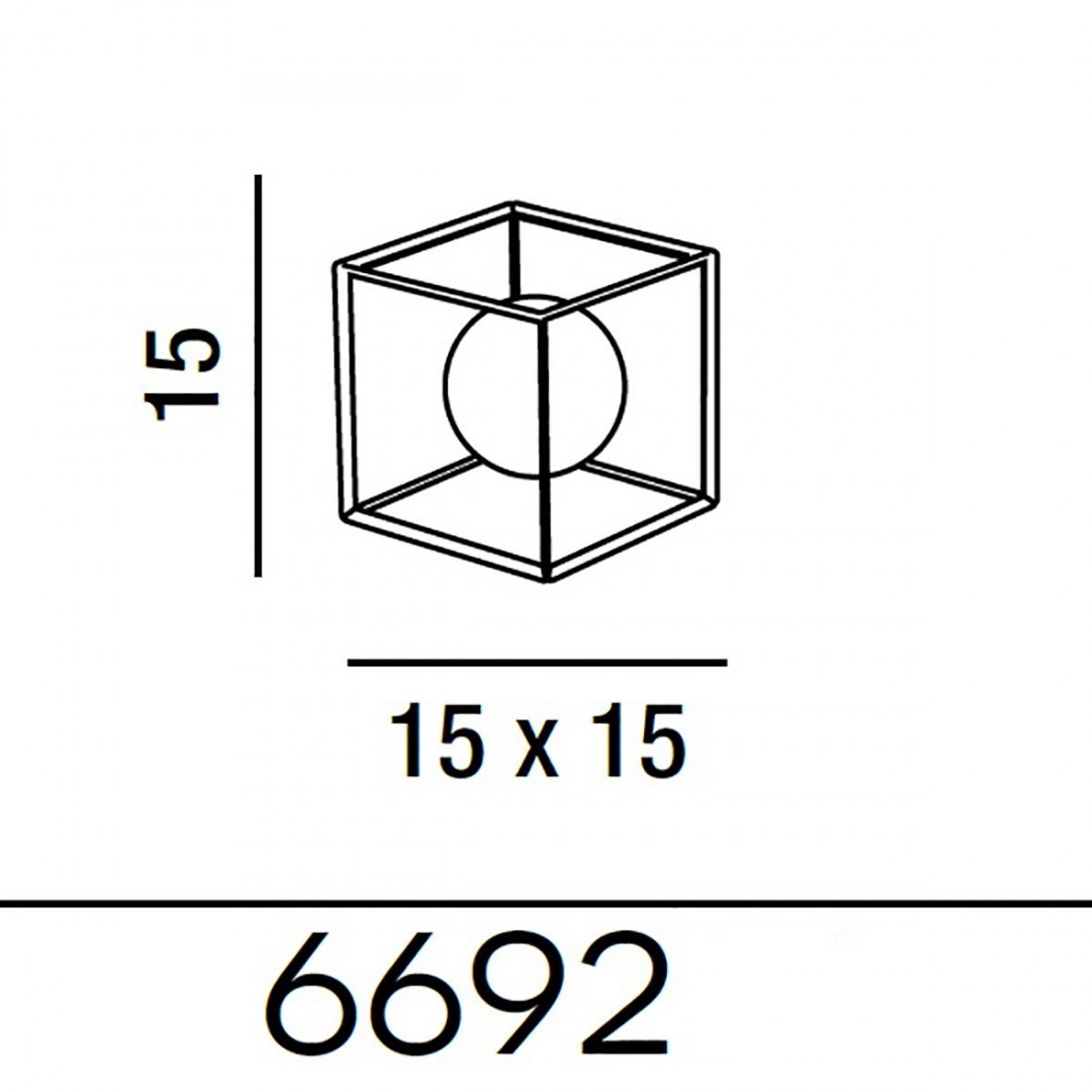 Abat-jour  CUBE 6692 OR Perenz illuminazione