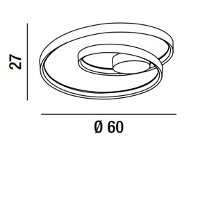 RITMO 6617 Perenz plafonnier
