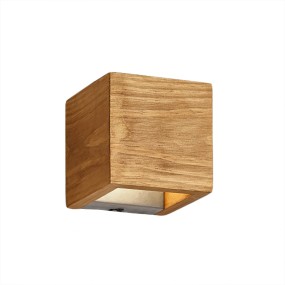 Applique cubo Brad 223710130 Trio Lighting legno led dimmerabile