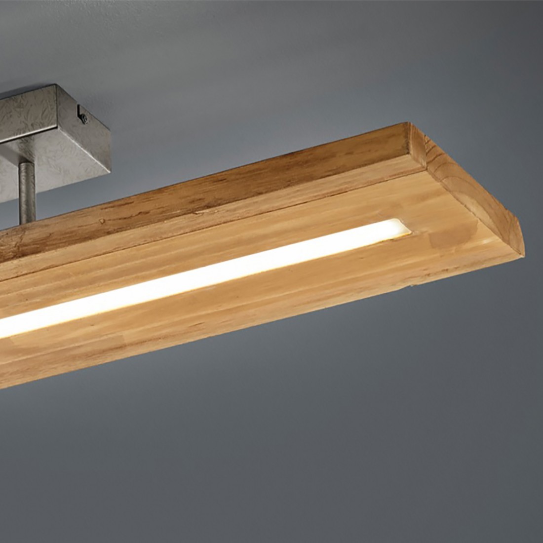 Plafoniera Brad 623710130 Trio Lighting legno led dimmerabile