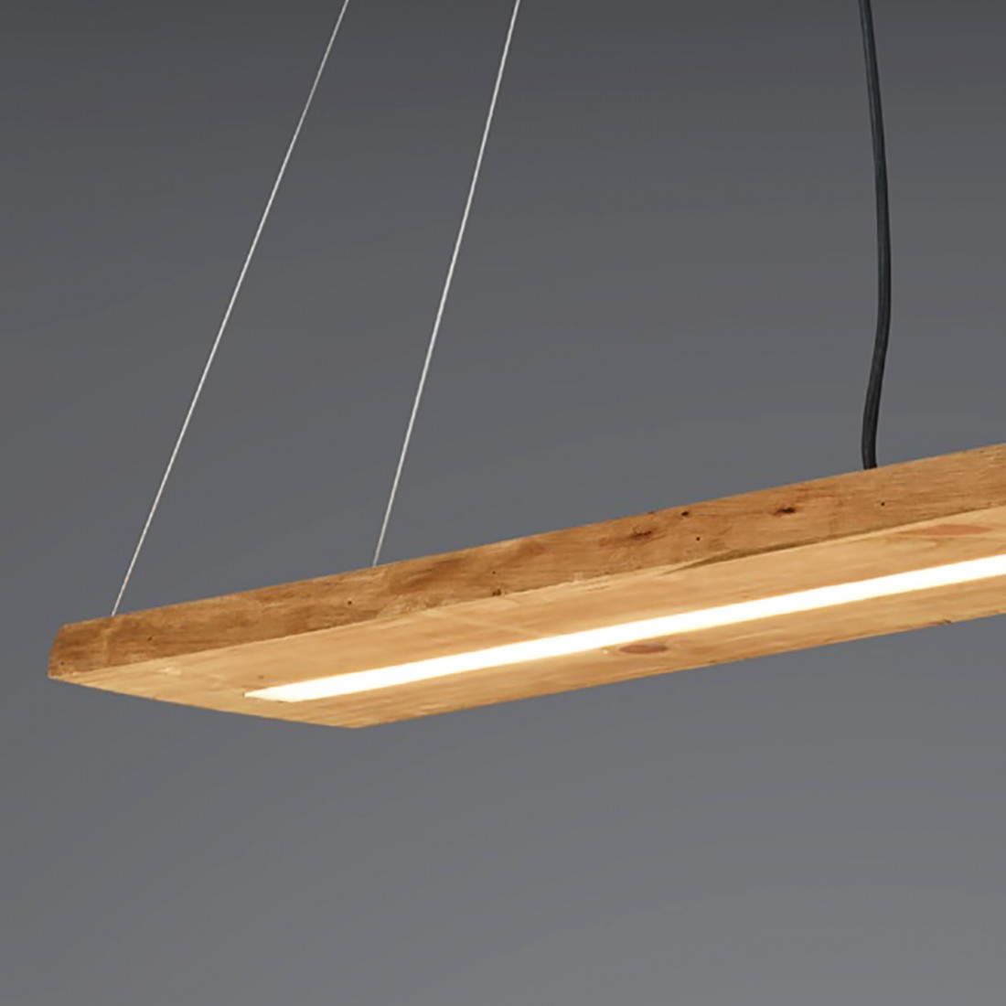 Brad Kronleuchter 323710130 Trio Lighting Holz LED dimmbar